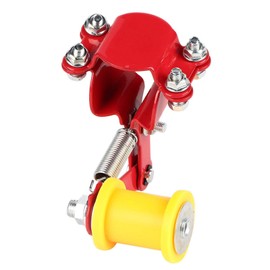 Qiilu motorcycle chain guide heavy duty chain tensioner Adjuster Chain Tensioner Bolt On Roller Motorcycle Modified Accessories Universal Tool Red go kart tensioner pulley kit 50 inch chain