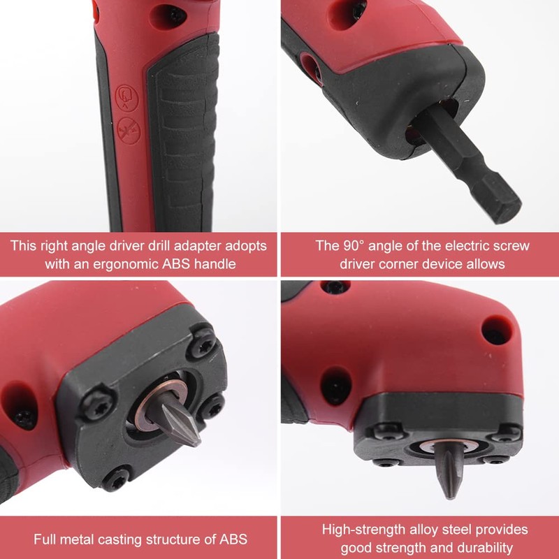 HAYOMAX Right Angle Drill Attachment,90 Degree Drill Adapter Electric Screwdriver