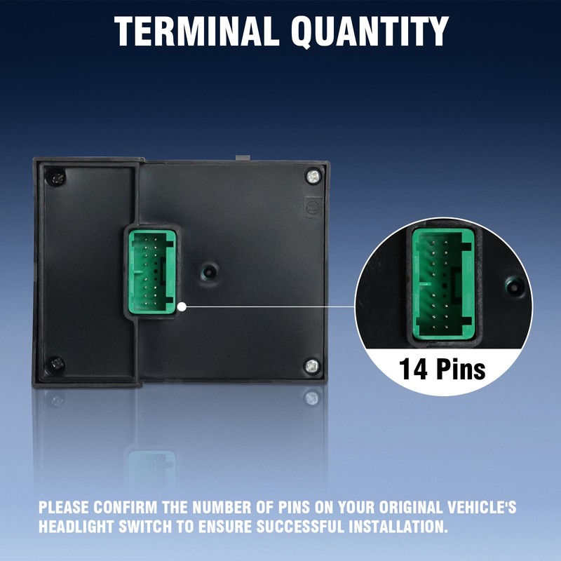 JIANGGAI Headlight Switches, Light Dimmer Switch Compatible with Silverado 2003-2007,