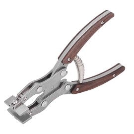 Flat Pliers Wooden Handle Alloy Steel Mouth 38mm Jaw Width Portable Leather Press Pliers