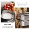 Boundless Voyage Titanium Canteen Mess Kit with Folding Handle Ultralight