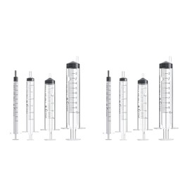 Ciringe Syringe Assorted Sizes 1 ml 3 ml 5 ml 10 ml - 2 Sets