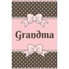 Grandma: Cute Brown and Pink Soft Cover Blank Lined Notebook