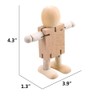 HSOMiD Cute Fidget Wood Robot Block Action Figures Model Theme,