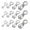 sourcing map Ball Chain Connector, Stainless Steel Pull Loop Crimp