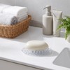 2 Pcs Silicone Soap Holder, Clear Silicone Soap Dish for