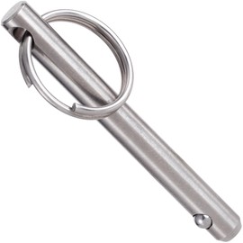 STSTR Full 316 Stainless Steel Quick Release Pin, 5/16 Inch Fastener Diameter, 2.42 Inch Usable Length, Rustproof Spring Loaded Ball Bimini Top Pin, Easy to Use Marine Hardware for Ship Boat - 1 Pack