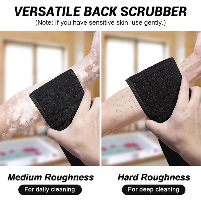 Back Scrubber, Back Brush Shower, Exfoliating Back Scrubber for Shower,