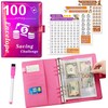 100 Envelopes Money Saving Challenge,Saving Challenges Book with Envelopes &