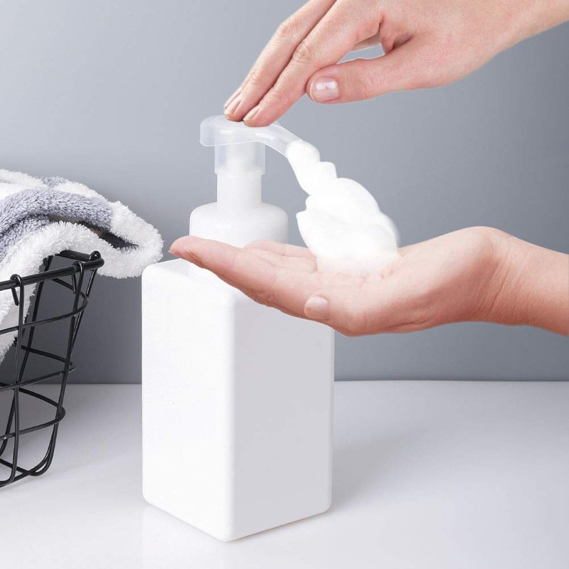 UUJOLY Foaming Soap Dispenser, 450ml (15oz) Refillable Pump Bottle Plastic