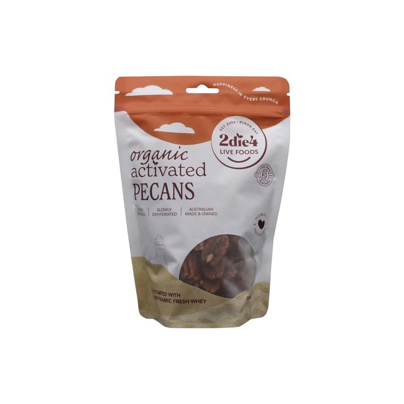 2Die4 Live Foods Activated Organic Pecans 300g