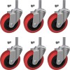 Mysit 6 Pack Creeper Wheels 2.5 Inch Heavy Duty Swivel