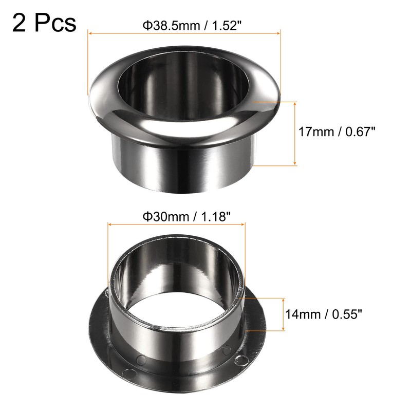 sourcing map Desk Grommet 30mm for Organizing and Protecting Cord
