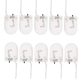 bnafes 1x 3V CR2032 Button Coin Cell Battery Holder with Leads On Off Switch 10 Pack