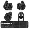 Volein Pack of 2 Suitcase Wheels Replacement Wheels Universal Suitcase