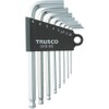 TRUSCO GXB-8S Ball Point Hex Wrench Set, Set of 8