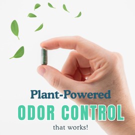 DeoCaps Whole Body Deodorizing Supplement - Internal Deodorant + Sweat Relief - Body Odor Pills Reduce Odor In Underarms, Intimate Areas & Feet - Body Deodorant Capsules - 60 Capsules