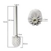1 x toilet brush + 5 x replacement brush heads,
