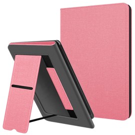 Case for 7 inch eReader (12th Generation) - 2024 and Colorsoft Signature Edition (1st Generation 2024), Kickstand Protective Case with Auto Sleep/Wake Function and Hand Strap (C1-Pink)