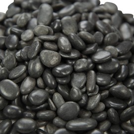 MSI Decorative Polished Black Pebbles, 0.4 Inch, 40 lb. Bag