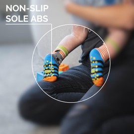 soxo Stopper Socks Children Baby Gift Boy Non-Slip Socks 3 Pairs 6-36 Months, Tiger Sloth Dog 3 Pairs