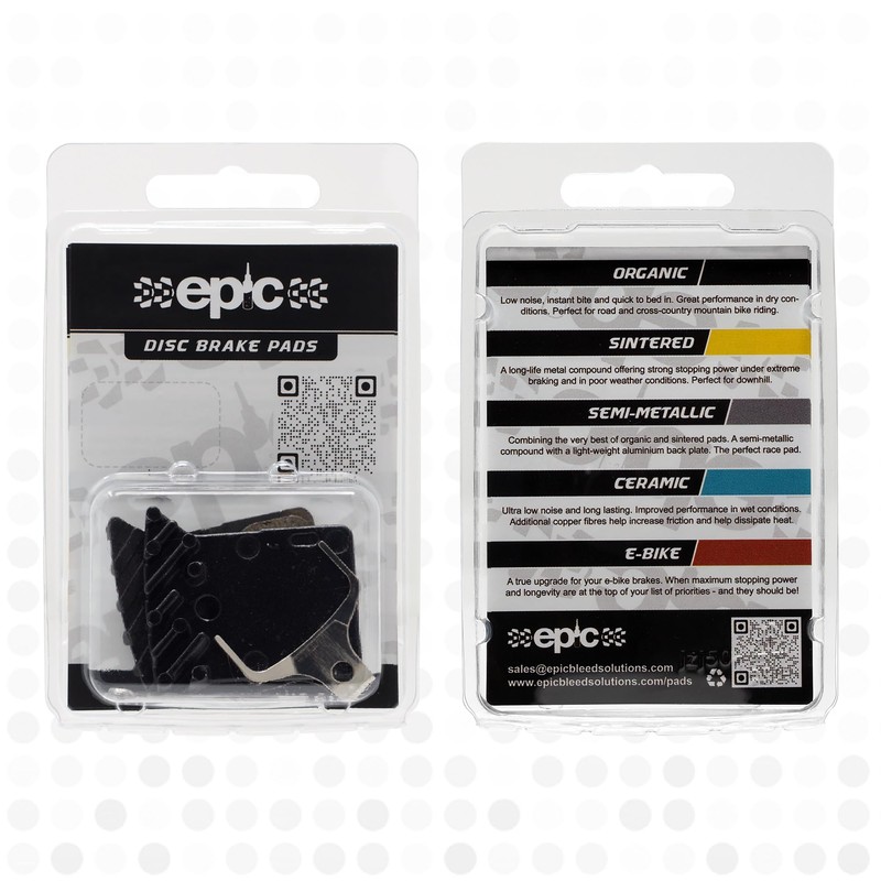 epic Disc Brake Pads with Cooling Fins | L02A, L03A,
