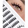 Jiocolor Natural Eyelash Clusters Extensions, 180 Pieces Anime Eyelash Extensions