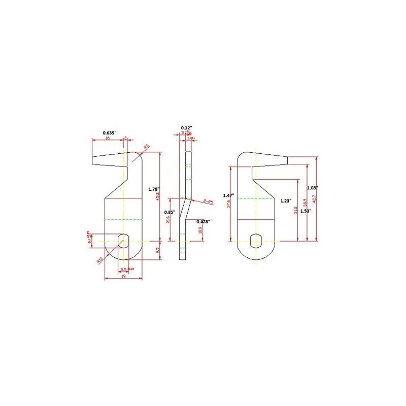 Homak Replacement Lock - Tubular Cam Lock 2 Keys Each