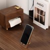 Silver & Style Wooden Smartphone Stand, Tabletop, Walnut, Interior, Stylish,