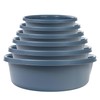 KADAX Matte Plastic Washing Bowl, Plastic Bowl, Round Washing Bowl,