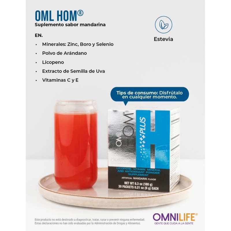 Omnilife Hom plus vitamina,hombr