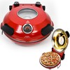 CULINARY CHEF Electric Pizza Oven with Ceramic Stone, Viewing Window,