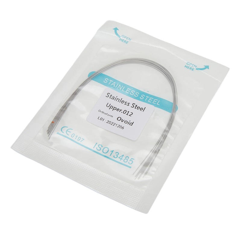 100pcs Orthodontic Arch Wire Stainless Steel Elastic Dental Orthodontic Round