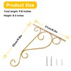 Hanging Plant Bracket 9.8inch, Gold Plant Hooks Plant Hanger Bracket