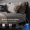 Feonase King Size Floating Bed Frame with Charging Station and