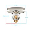 Universal Bathroom Sink Stopper in Brass, 1.04-1.97 Inch Pop Up