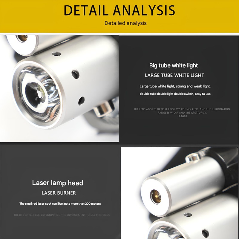 2025 New Rechargeable LED Laser Headlamp Physical Therapy Headlamp High