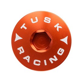 TUSK Billet Aluminum Engine Plug Kit Orange for Husqvarna FX 350 Heritage 2023