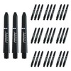 WINMAU Prism Force Solid Black Short Polycarbonate Dart Stems (Shafts)