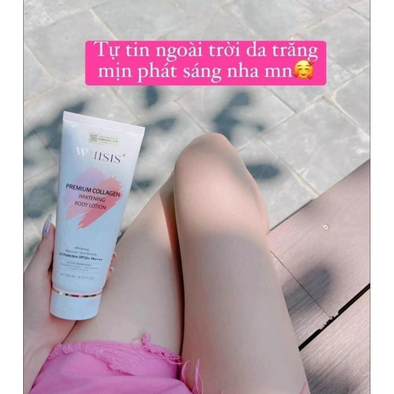 Whisis Premium Collagen Whitening Body Lotion SPF 50+/ PA++++ 200