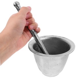 Ipetboom 1Set Manual Garlic Crusher and Pestle Kitchen Spice Grinder for Easy Pounding and Reusable Tool for Garlic Potatoes and Spices Ergonomic Design for Convenient Use