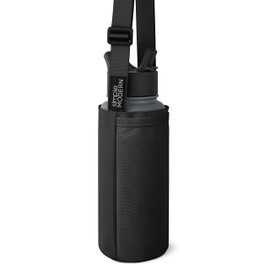 Simple Modern Water Bottle Sling Bag with Adjustable Strap and Pocket | Bottle Holder for Walking, Hiking and School | Adventure Sling | Medium | Midnight Black