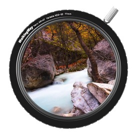 WalkingWay 58mm True Color ND Filter Variable ND2-32 (1-5 Stops) Neutral Density Filter Adjustable ND4 ND8 ND16 Filter VND 0.3-1.5 for Camera Lens