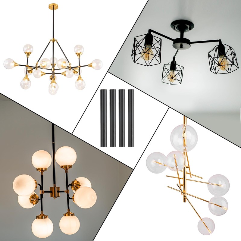 PATIKIL Threaded Extension Rod, 4 Sets 10" M10 x 1mm