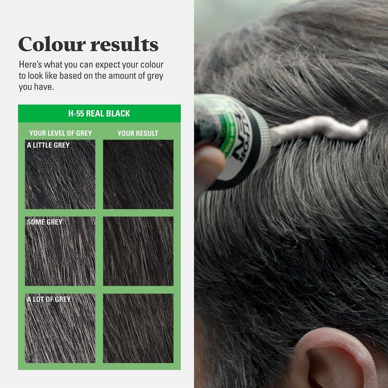 Just For Men Shampoo-in Colour, Grey Hair Dye for Men,