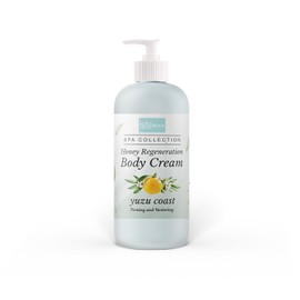 BeBeauty Yuzu Coast Honey Crema Corporal 32 oz | Loción hidratante profunda, revitalizante para la piel, aroma cítrico y floral