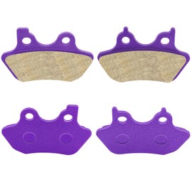 ECCPP Brake Pads Fits for Dyna, for Fatboy, Heritage Softail, Night Train, Softail, Sportster, FA400 Front and Rear Brake Pads