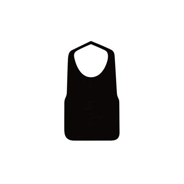 Fujinap Disposable Aprons, Black (Non-woven Fabric), 100 Pieces