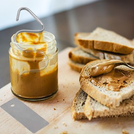 fghuim Peanut Butter Stirrer - Mixer Tool,Nut Butter Stirrer Butter Stirring For Mixing Various Butter, Peanut, Almond,Nut Butter (2pc).