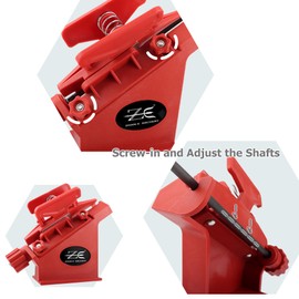 Arrow Fletching jig, Archery Arrow Fletching Jig with Straight and helical clamp for DIY Arrow Vanes Feather